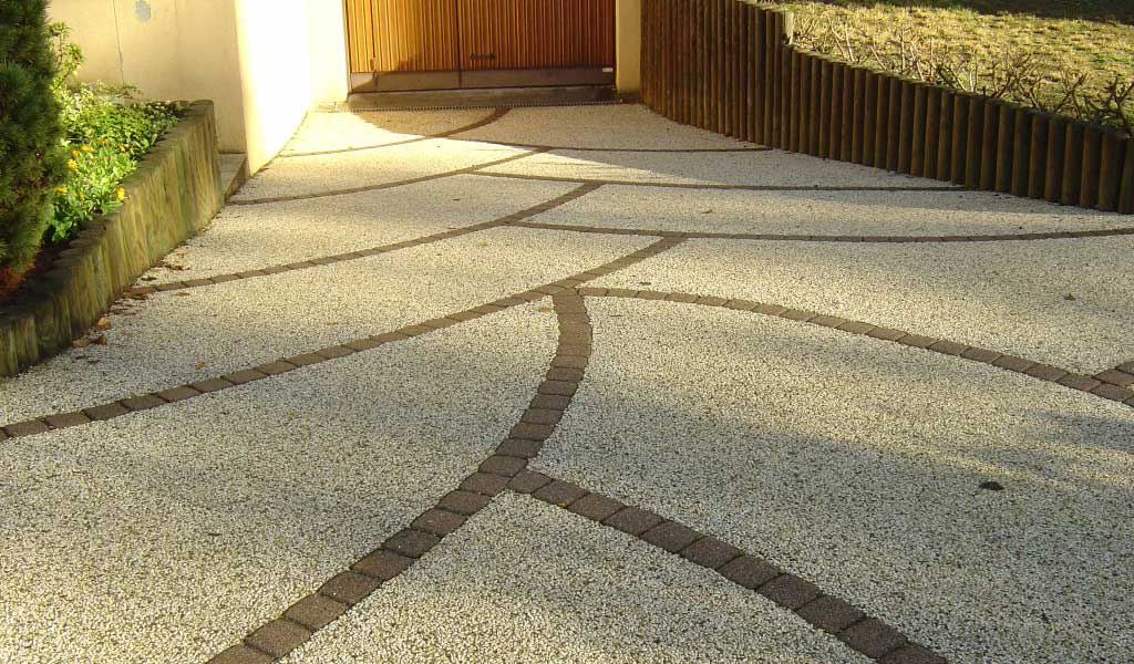 Descente de garage en béton